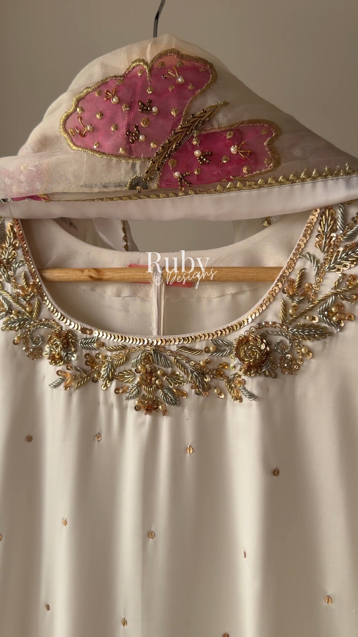 AENA Lily - 4 Piece Silk Suit with Matching Potli Bag