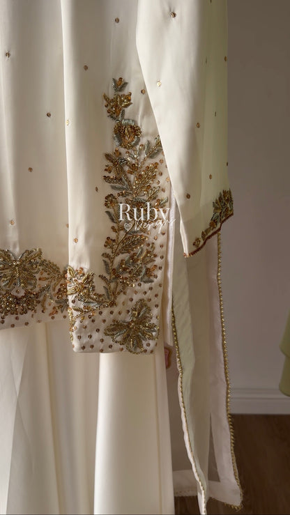 AENA Lily - 4 Piece Silk Suit with Matching Potli Bag
