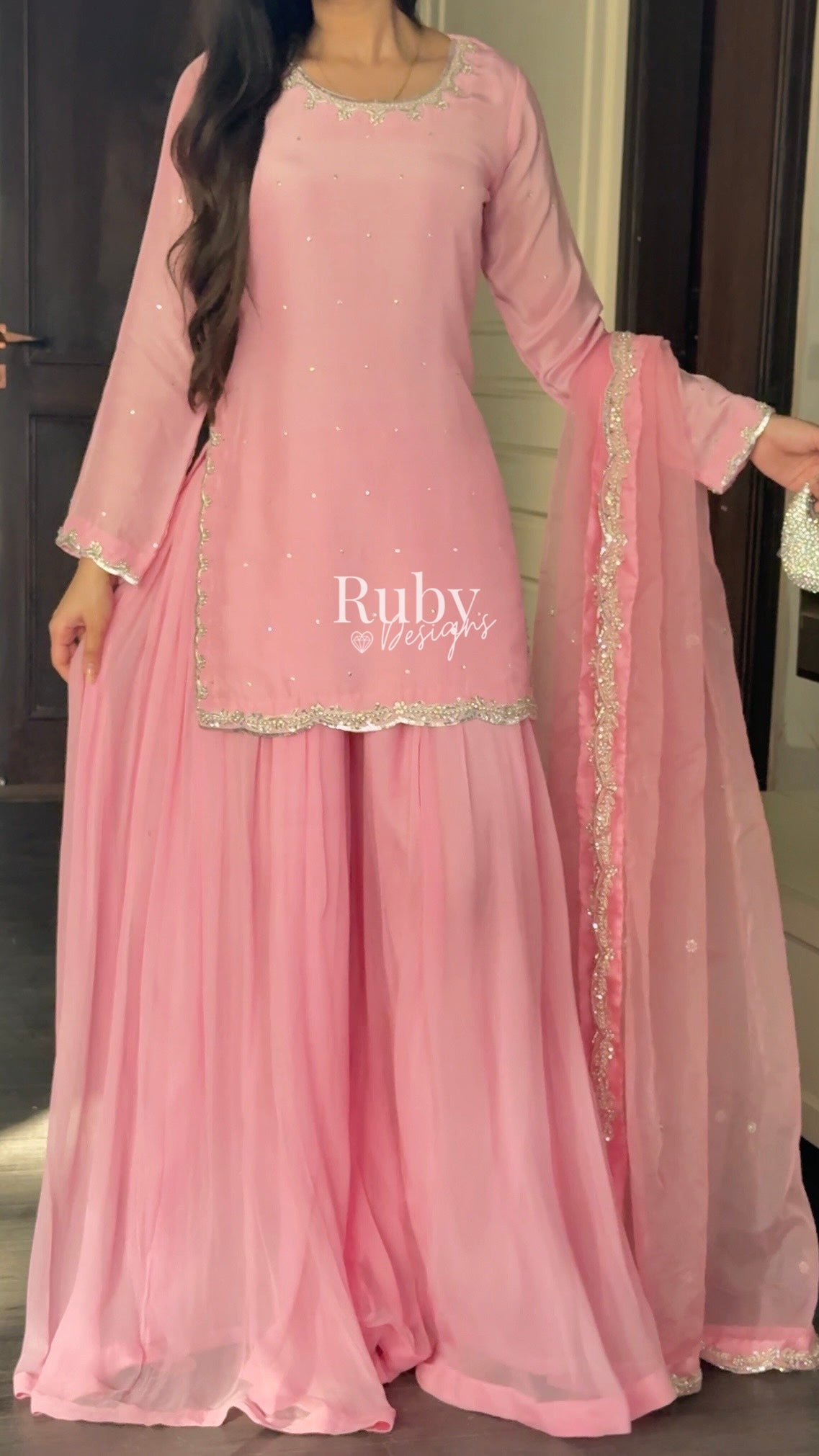 ZEBA Candy - 3 Piece Luxury Suit with Sharara