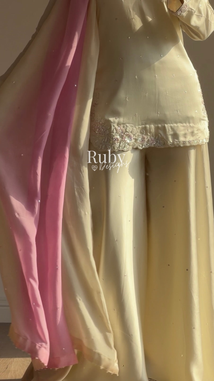 AMAYA - 3 Piece Silk Suit with Ombrè Dupatta