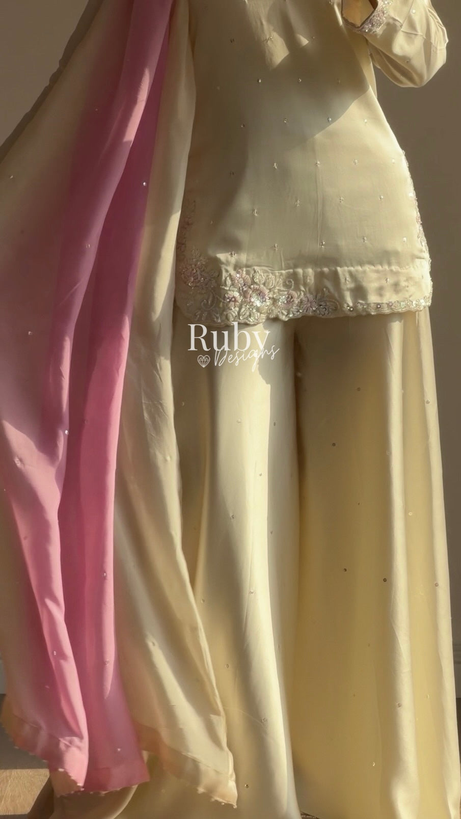 AMAYA - 3 Piece Silk Suit with Ombrè Dupatta
