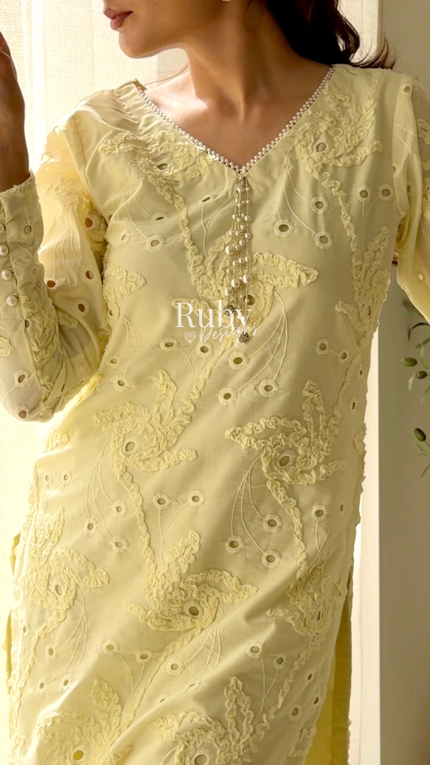 NOOR Soleil - 3 Piece Lawn Suit with Two-Toned Dupatta