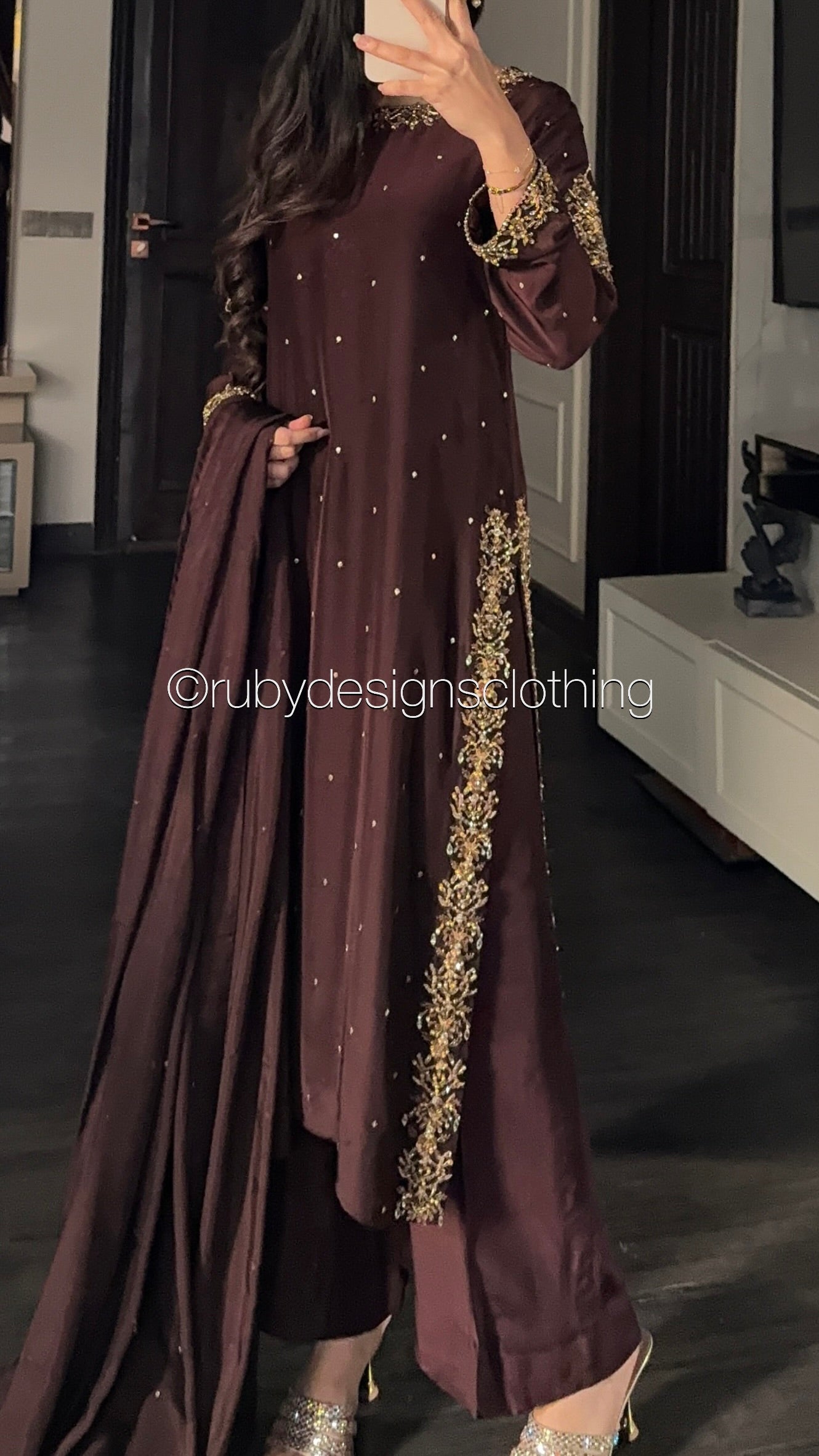 AMANI - 3 Piece Luxury Silk Suit with Handwork