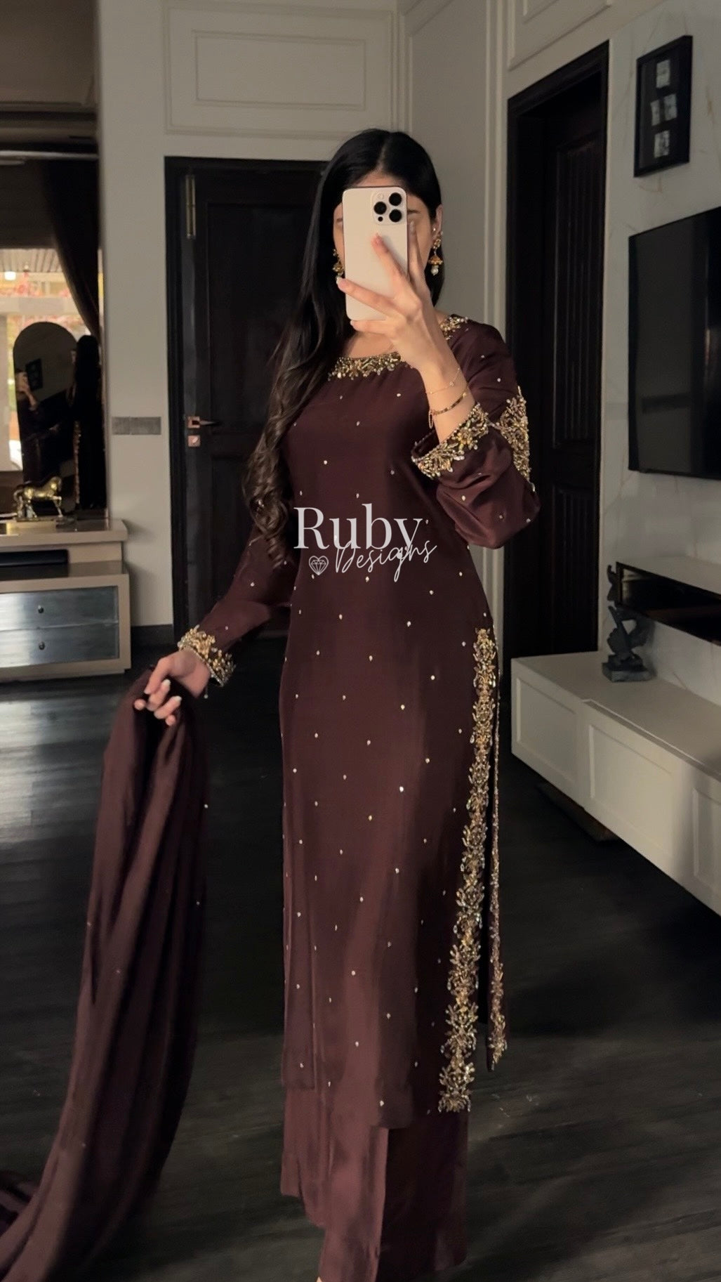 AMANI - 3 Piece Luxury Silk Suit with Handwork