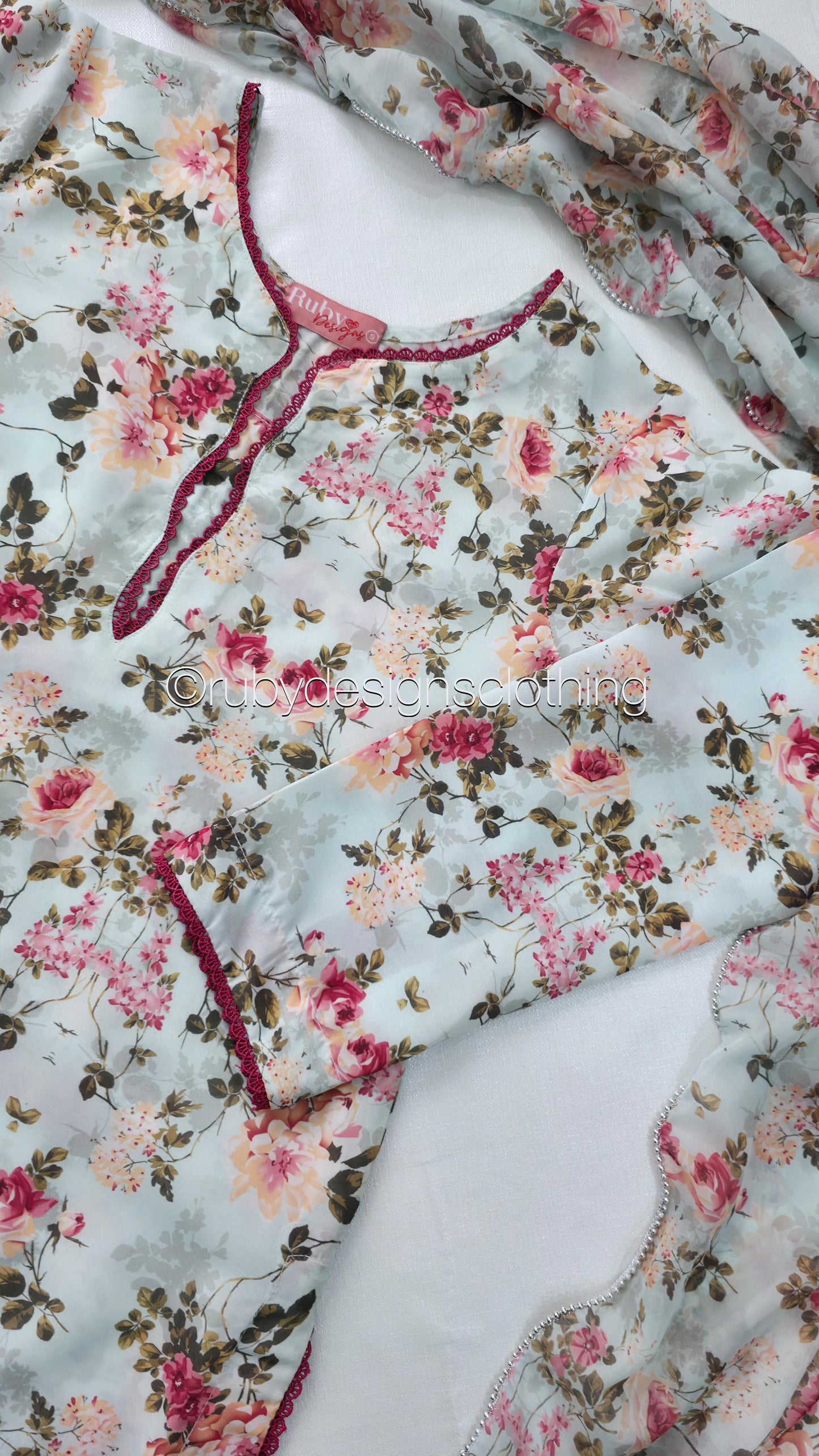Petal Blush  - 3 Piece Swiss Lawn Suit with Silk Dupatta