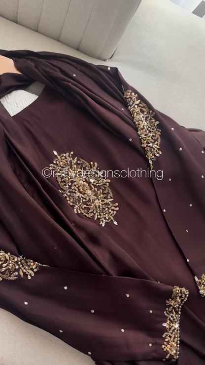 AMANI - 3 Piece Luxury Silk Suit with Handwork