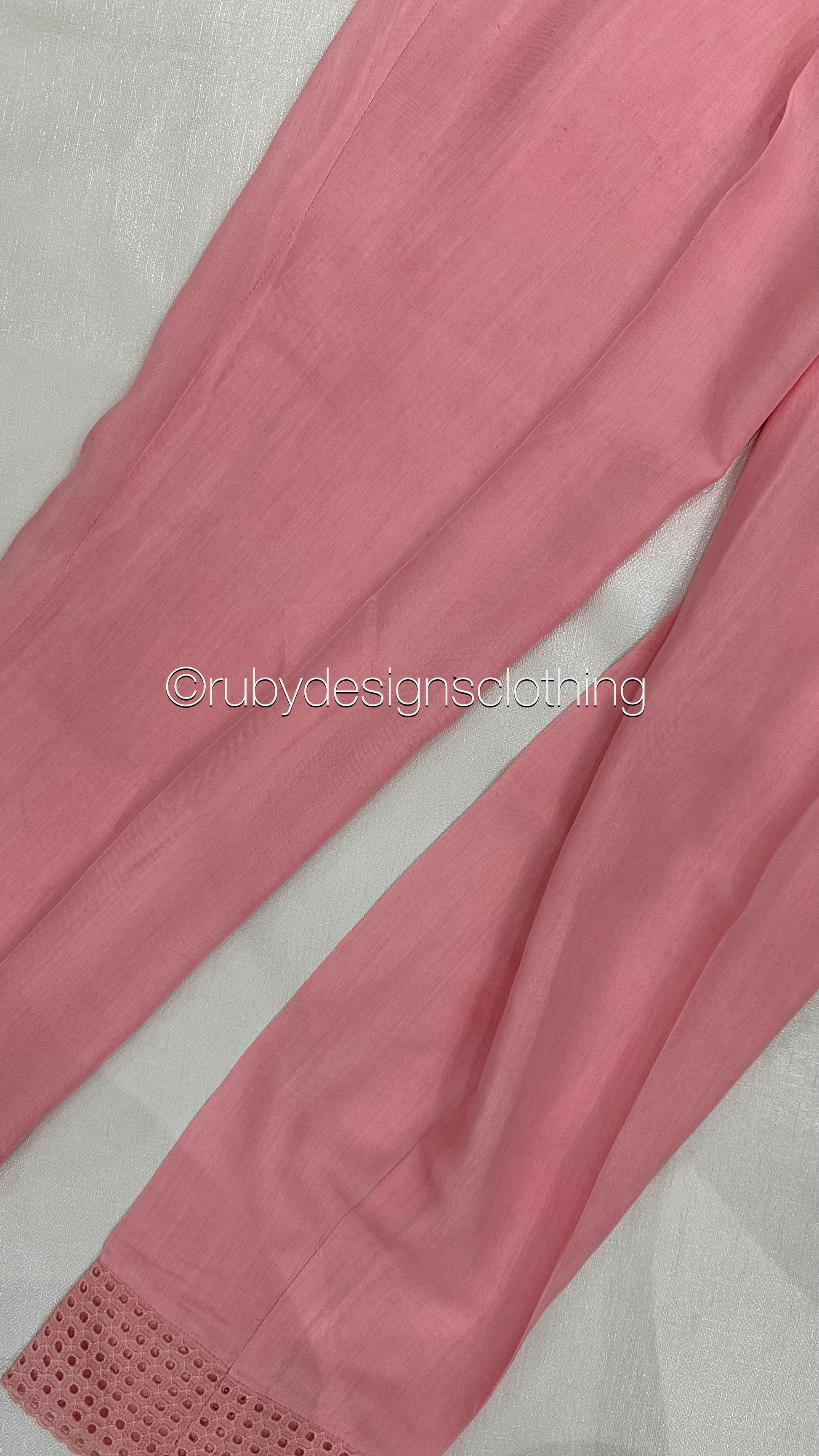 Minor Defect - NISA - 3 Piece Rose Pink Suit with Pearls (8748064735445) (8748067815637)