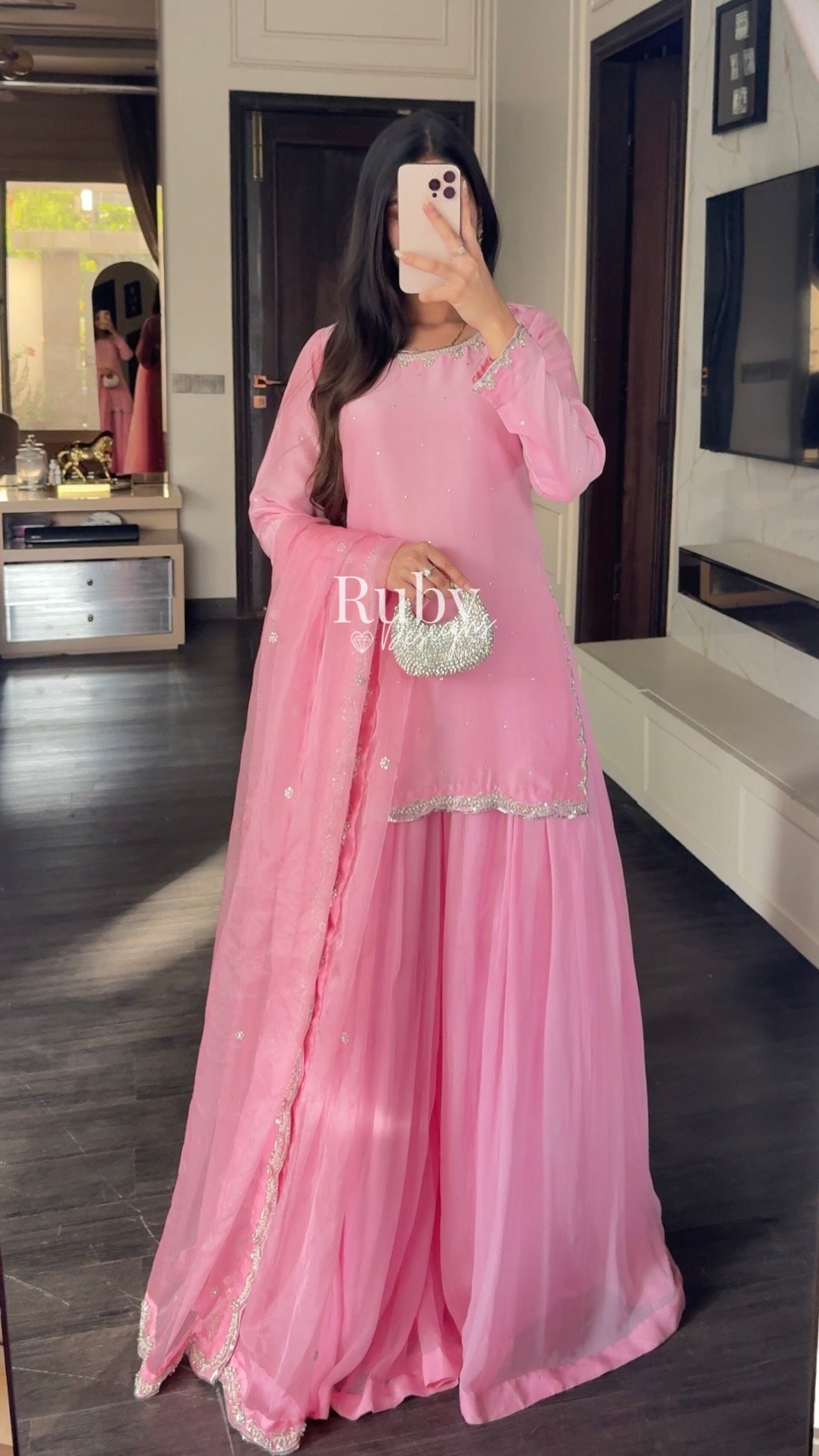 ZEBA Candy - 3 Piece Luxury Suit with Sharara