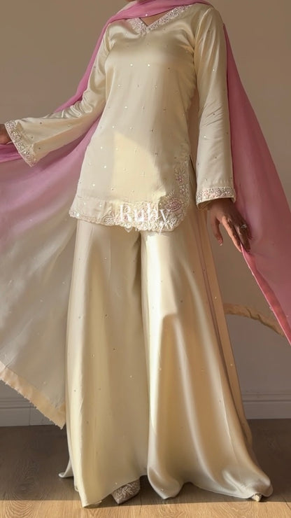 AMAYA - 3 Piece Silk Suit with Ombrè Dupatta