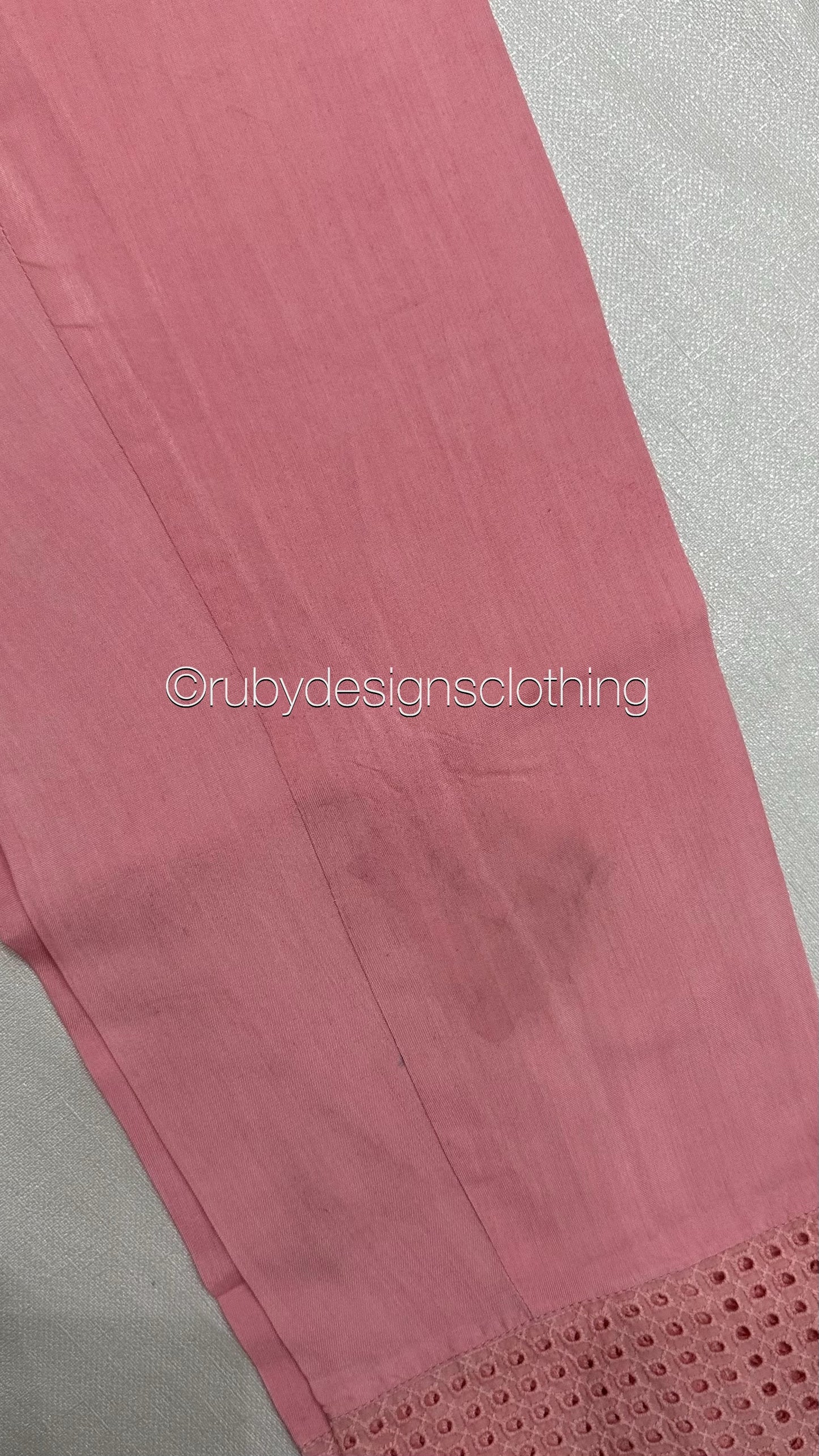 Minor Defect - NISA - 3 Piece Rose Pink Suit with Pearls (8748073615573)