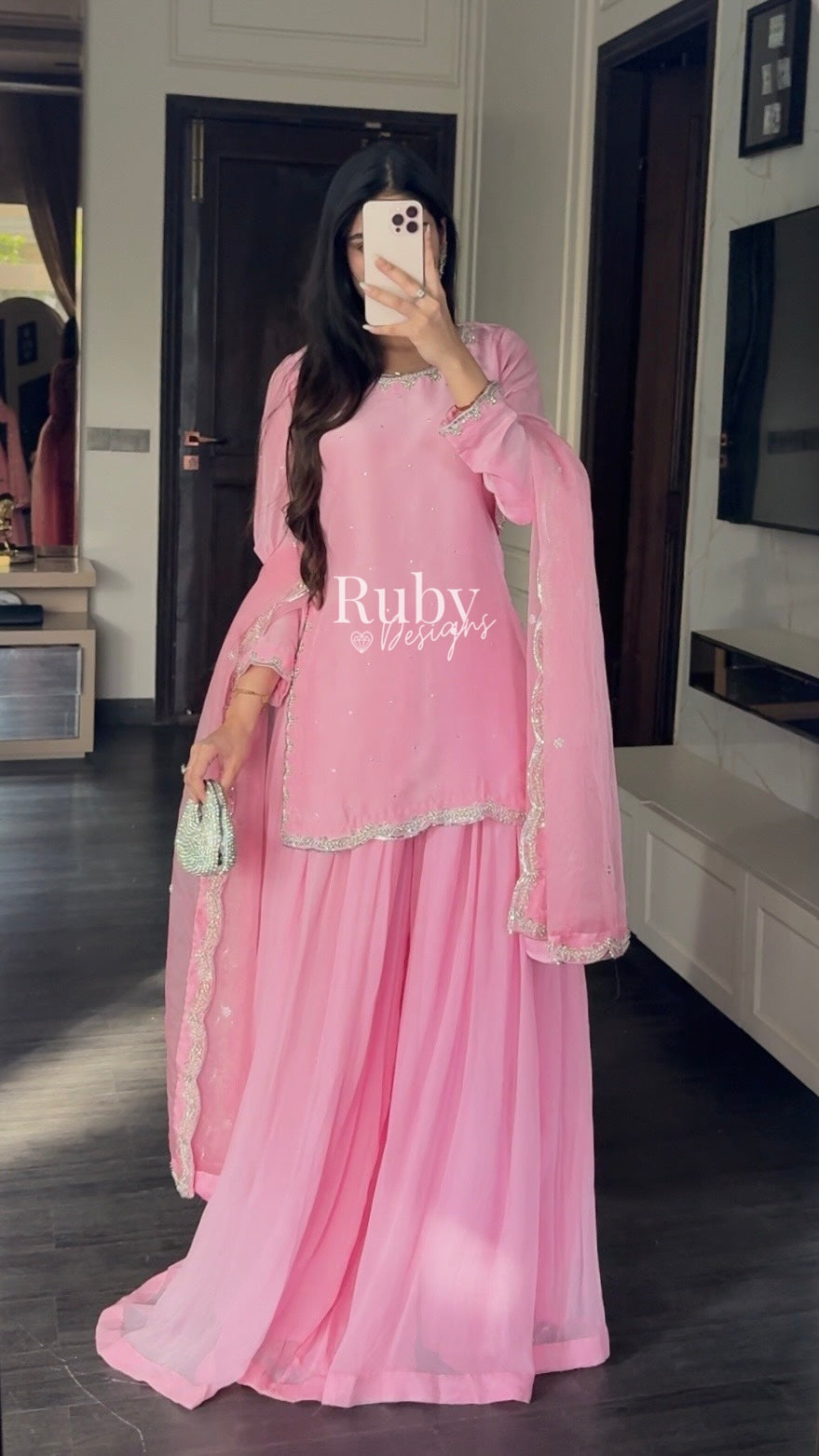 ZEBA Candy - 3 Piece Luxury Suit with Sharara