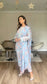 HAWA - 3 Piece Blue Floral Print Swiss Lawn Suit with Chiffon Dupatta