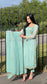 LIMITED EDITION SAMARA Mint - 3 Piece Chiffon Suit with Gold Hand Embellishment
