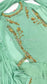 LIMITED EDITION SAMARA Mint - 3 Piece Chiffon Suit with Gold Hand Embellishment
