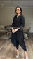 LEENA Black - 3 Piece Chikankari Suit with Tulip Shalwar