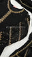 IRHA Black - 3 Piece Chiffon Suit with Gold Handwork