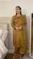 SONA - 3 Piece Gold/Caramel Marina Suit with Mirror Work
