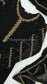 IRHA Black - 3 Piece Chiffon Suit with Gold Handwork