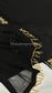 LIMITED EDITION SAMARA Black - 3 Piece Chiffon Suit with Gold Hand Embellishment