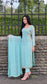 LIMITED EDITION SAMARA Mint - 3 Piece Chiffon Suit with Gold Hand Embellishment