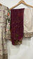 Original KHAS 3 Piece Grey Lawn Suit with Printed Chiffon Dupatta