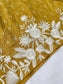 SHIZA Mustard - 3 Piece Linen Suit with Chiffon Dupatta