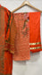 Original KHAS 3 Piece Orange Lawn Suit with Printed Dupatta