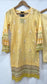 Original KHAS 3 Piece Stitched Yellow Luxury Lawn Suit with Chiffon Dupatta