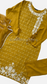 SHIZA Mustard - 3 Piece Linen Suit with Chiffon Dupatta