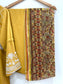 SHARIYA Mustard - 3 Piece Dress with White Embroidery and Flared Sleeves